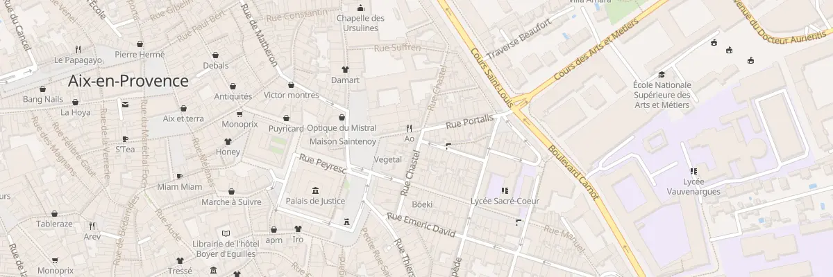 Plan du 12 Rue Chastel à Aix-en-Provence