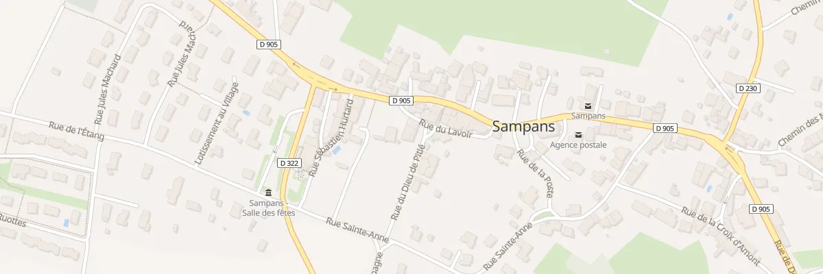 Plan du 3 Rue du Dieu de Pitie à Sampans