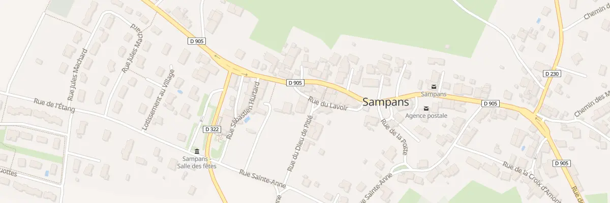 Plan du 1 Rue du Dieu de Pitie à Sampans