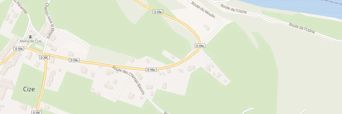 Plan du 9 Rte du Viaduc à Cize