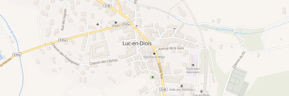 Plan du 5129 Pl de la Croix à Luc-en-Diois