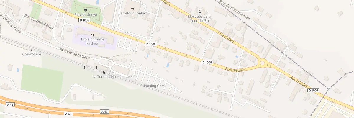Plan du 22 Rue Pasteur à La Tour-du-Pin
