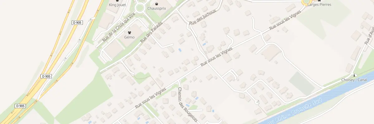 Plan du 26 Rue sous les Vignes à Choisey