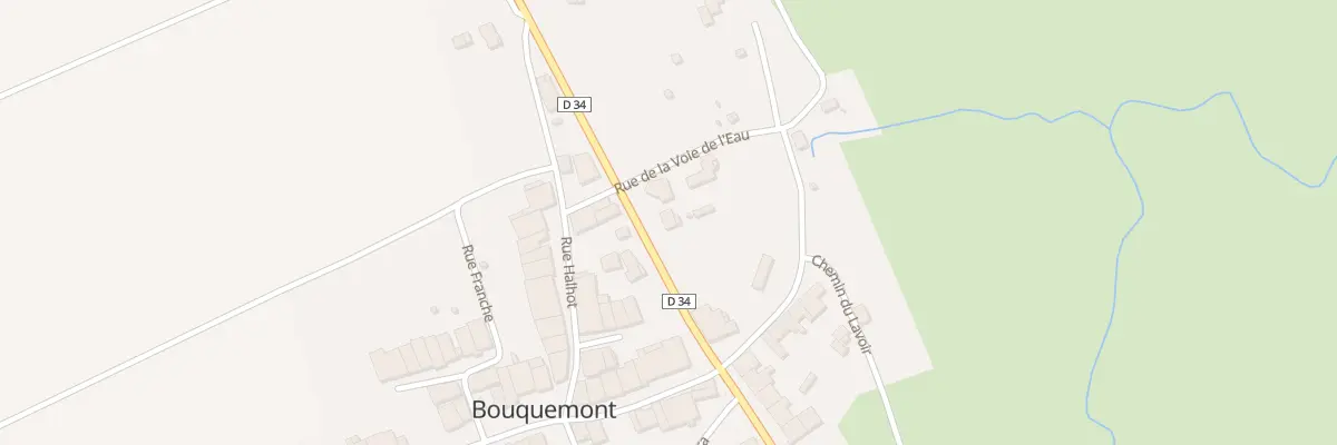 Plan du 9 Rte Departementale No 34 à Bouquemont