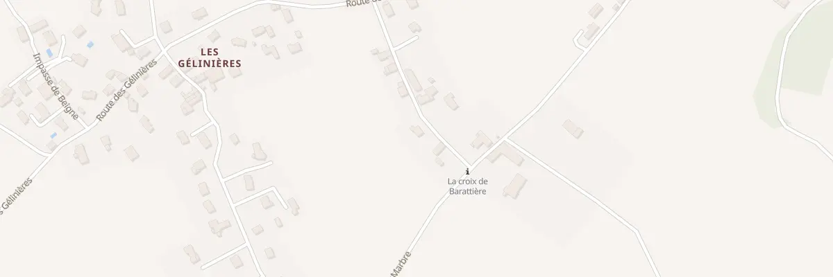 Plan des Barattieres à Rovon