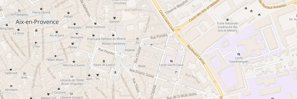 Plan du 8 Rue Félicien David à Aix-en-Provence