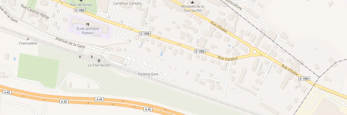 Plan du 24 Rue Pasteur à La Tour-du-Pin