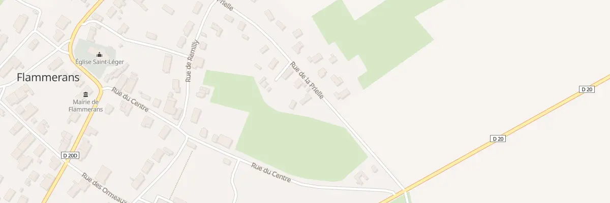 Plan du 18 Rue de la Prielle à Flammerans