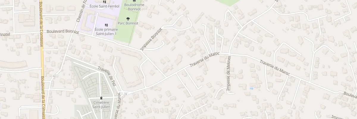 Plan du 45 Tra du Maroc à Marseille 12e Arrondissement