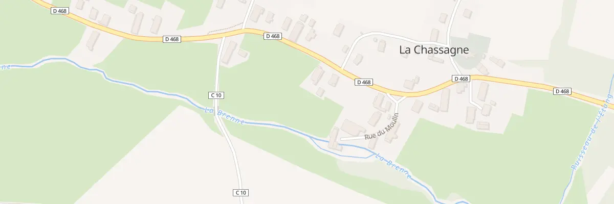 Plan du 13 Rue du Val de Brenne à La Chassagne