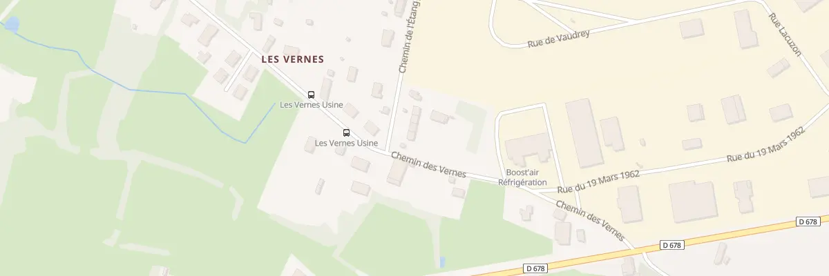 Plan du 282 Che des Vernes à Courlaoux