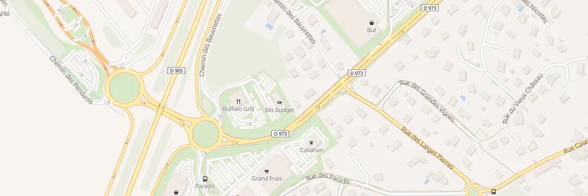 Plan du 1 Rte Nationale à Choisey