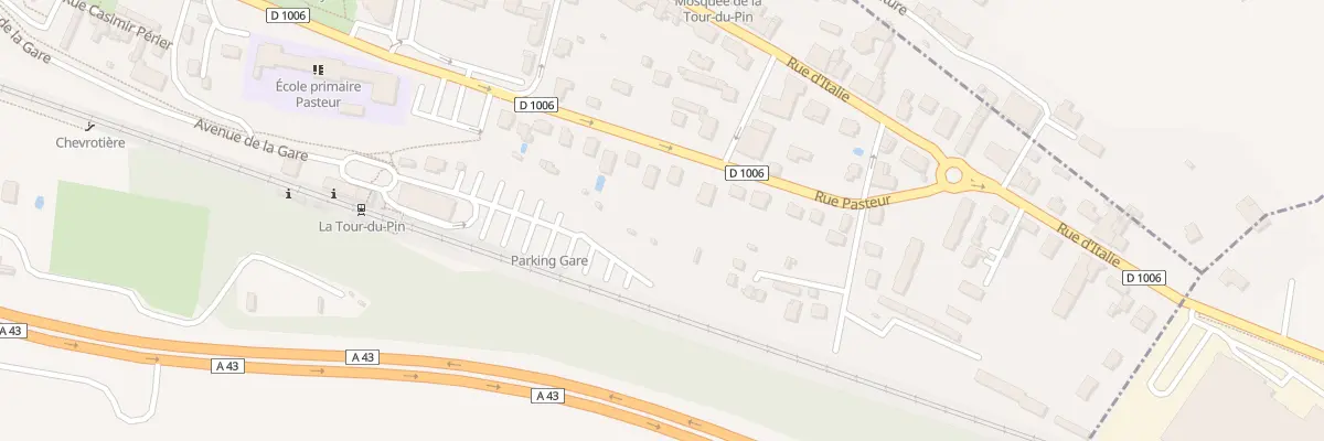 Plan du 26 Rue Pasteur à La Tour-du-Pin