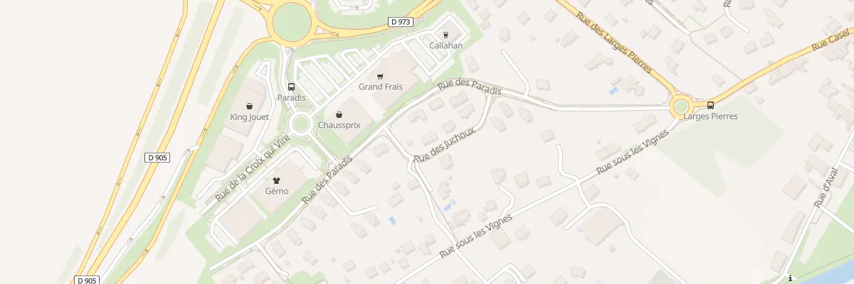 Plan du 1 Rue des Juchoux à Choisey