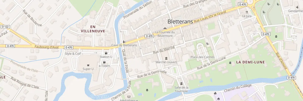 Plan du 13 Rue du Marché à Bletterans