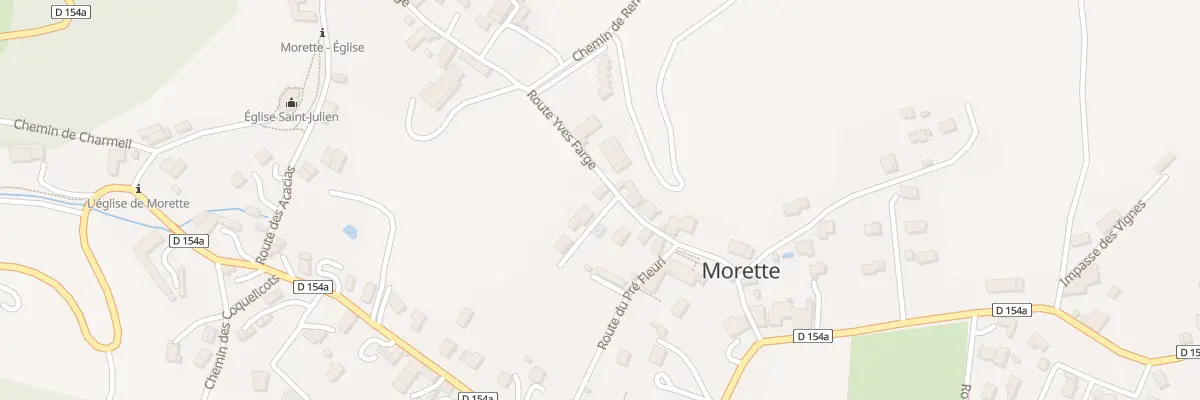 Plan du 187 Rte Yves Farge à Morette