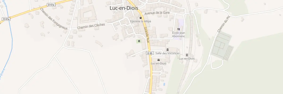 Plan du 11 Rue Grande Rue à Luc-en-Diois