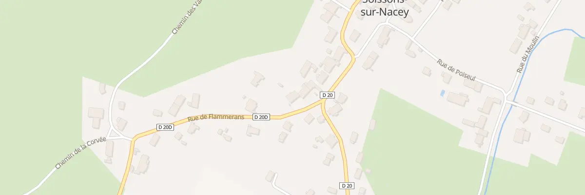 Plan du 14 Rue de Flammerans à Soissons-sur-Nacey
