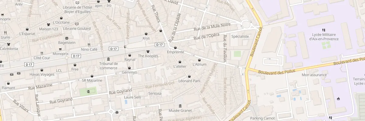 Plan du 9 Rue d’Italie à Aix-en-Provence