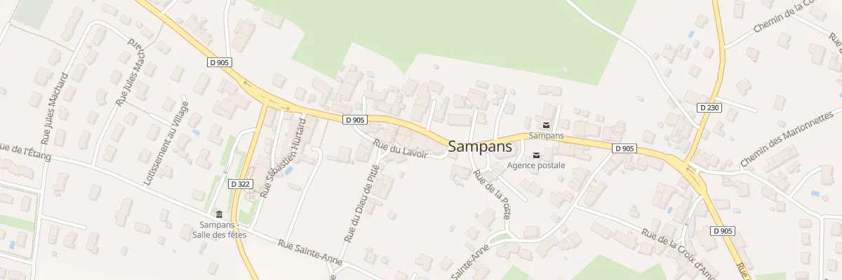 Plan du 1A Rue du Lavoir à Sampans