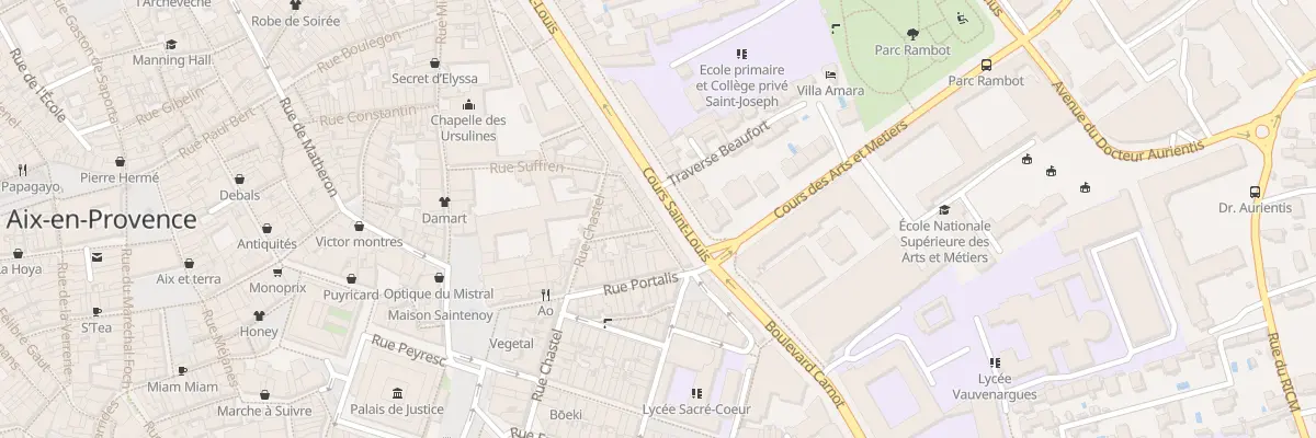 Plan du 51 Crs Saint-Louis à Aix-en-Provence
