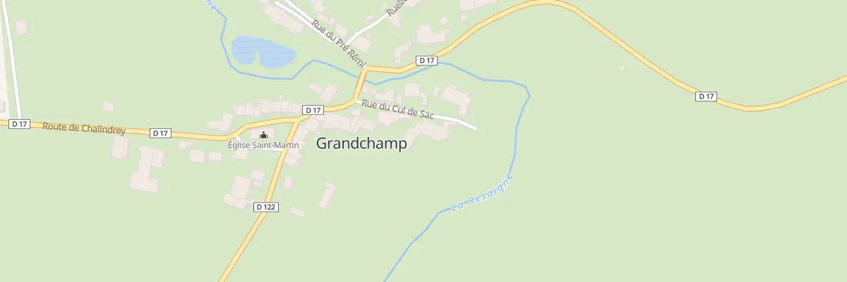 Plan du 7 Rue du Cul du Sac à Grandchamp
