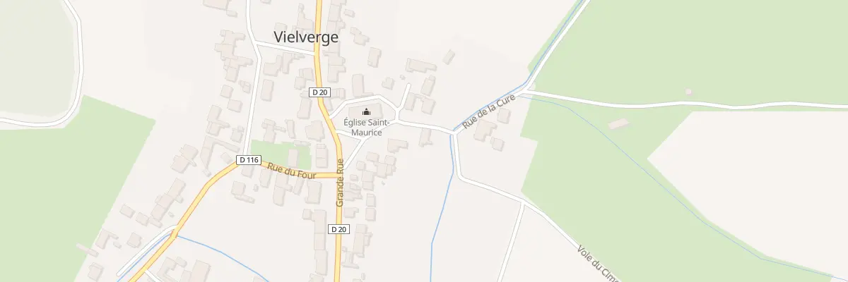 Plan du 2 Rue de la Cure à Vielverge