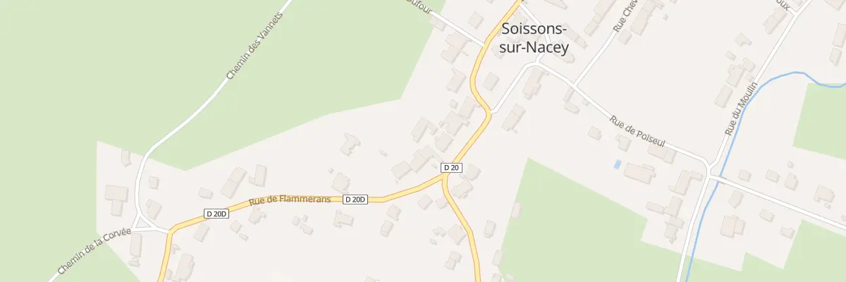 Plan du 8 Rue de Flammerans à Soissons-sur-Nacey