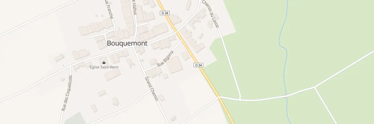 Plan du 8 Rte Departementale No 34 à Bouquemont