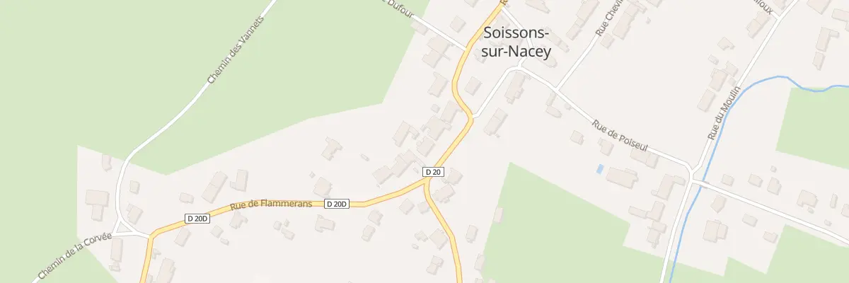 Plan du 6 Rue de Flammerans à Soissons-sur-Nacey