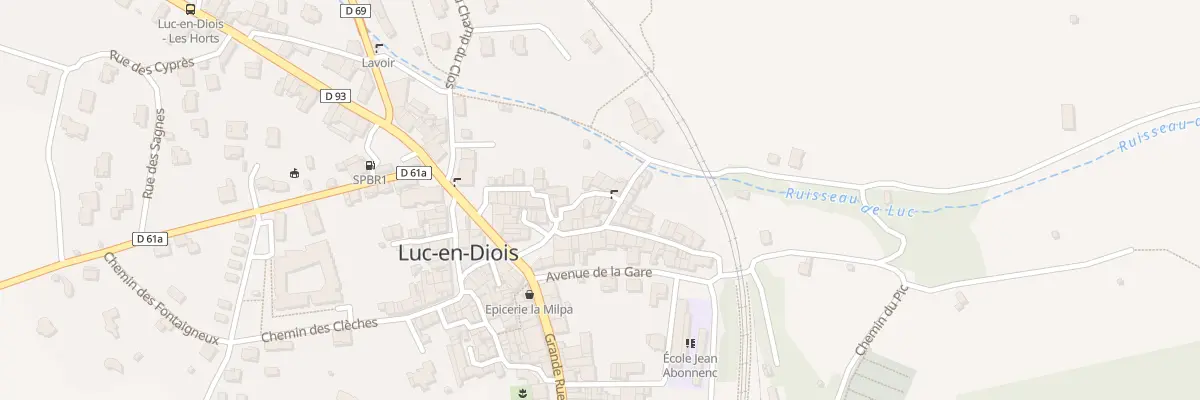 Plan du 46 Rue des Sophoras à Luc-en-Diois