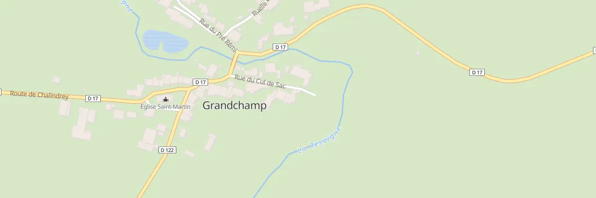 Plan du 6 Rue du Cul du Sac à Grandchamp