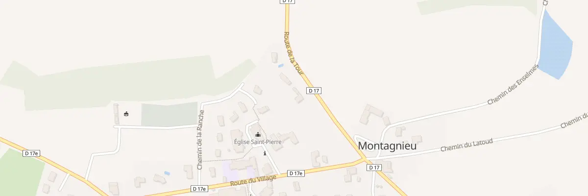 Plan du 15 Rte de la Tour à Montagnieu