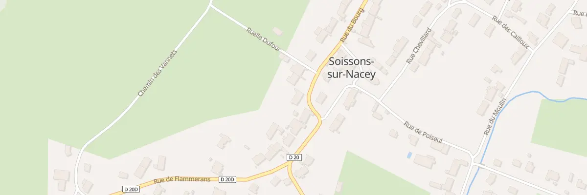 Plan du 1 Rue du Bourg à Soissons-sur-Nacey