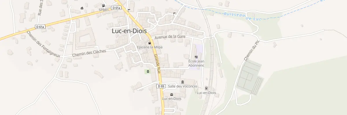 Plan du 72 Rue Grande Rue à Luc-en-Diois