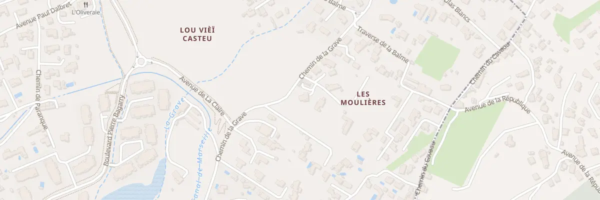 Plan du 330 Che de la Grave à Marseille 13e Arrondissement