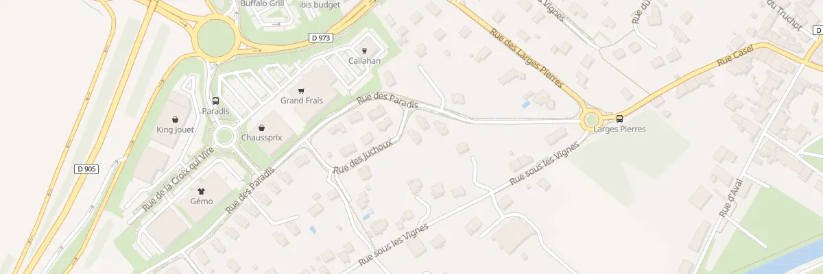 Plan du 3 Rue des Paradis à Choisey
