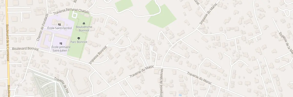 Plan du 61 Tra du Maroc à Marseille 12e Arrondissement
