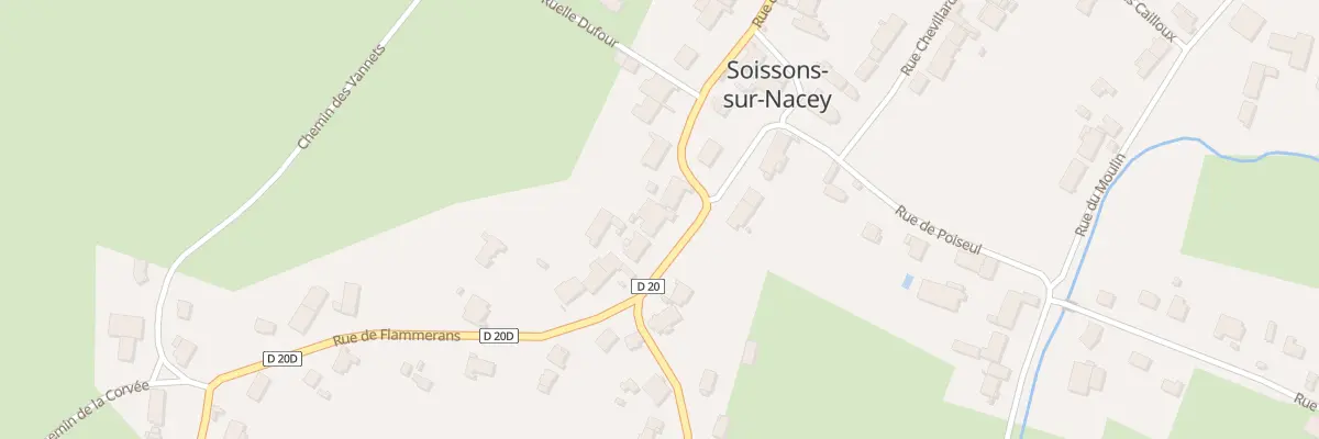 Plan du 4 Rue de Flammerans à Soissons-sur-Nacey