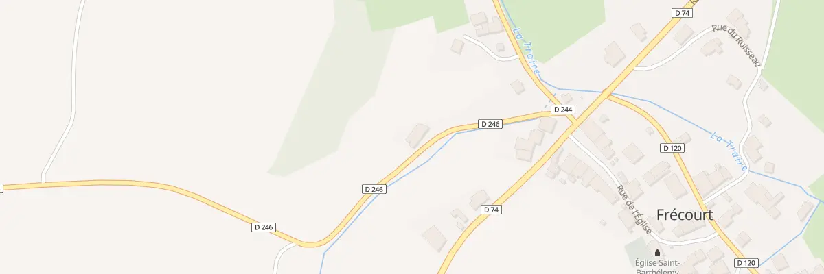 Plan du 2 Rue du Ru Martin à Frécourt