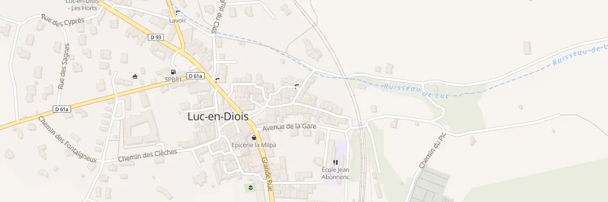 Plan du 5309 Rue de la Cime de Luc à Luc-en-Diois
