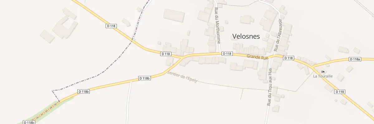 Plan du 4 Grande Rue à Velosnes