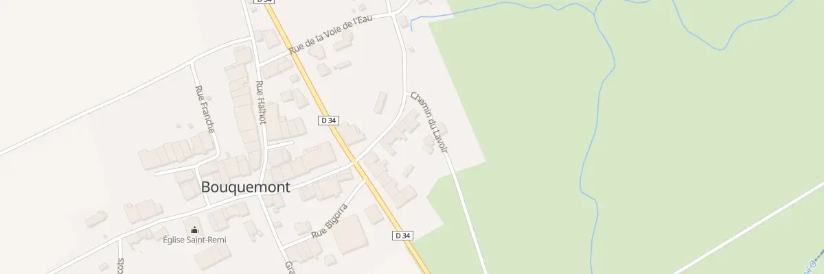 Plan du 6 Rue De L Abreuvoir à Bouquemont