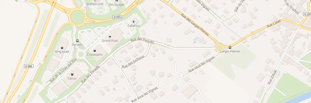 Plan du 5 Rue des Paradis à Choisey
