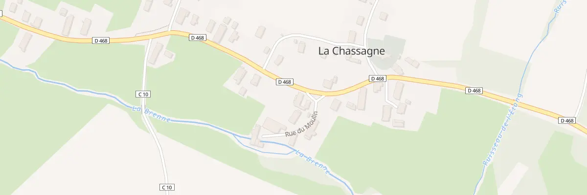 Plan du 9 Rue du Val de Brenne à La Chassagne