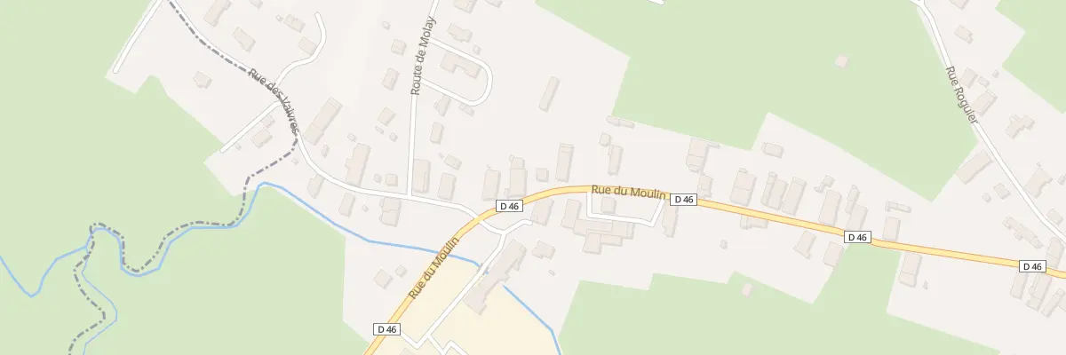 Plan du 36 Rue du Moulin à Rahon