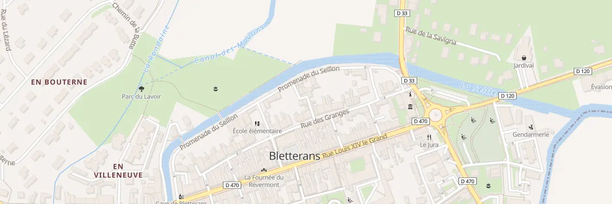 Plan du 5 Rue de la Querelle à Bletterans