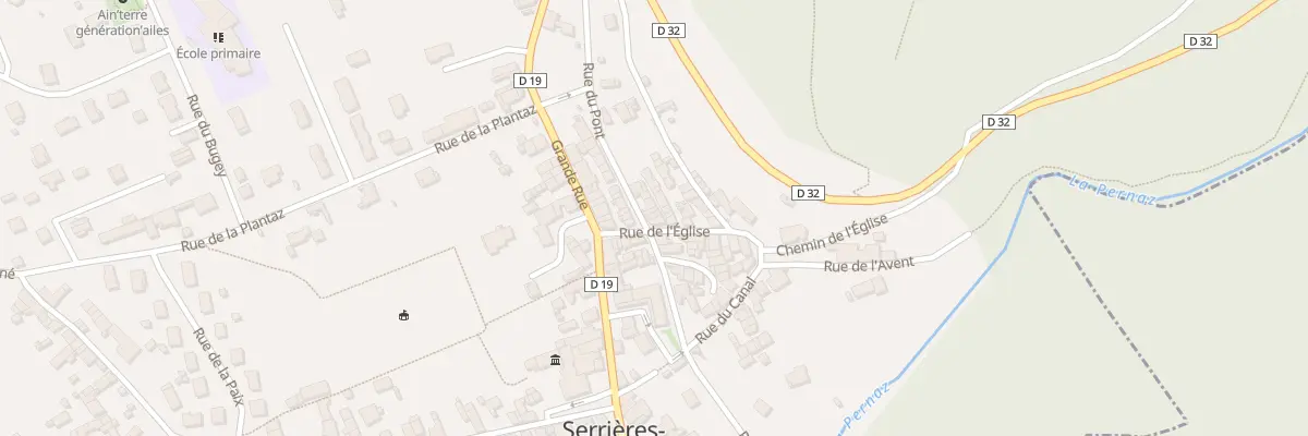Plan du 5 Rue de l’Eglise à Serrières-de-Briord