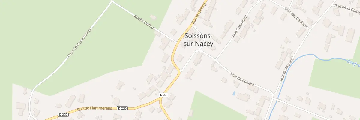 Plan du 2 Rue du Bourg à Soissons-sur-Nacey