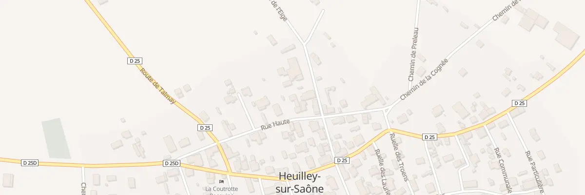 Plan du 29 Rue Haute à Heuilley-sur-Saône